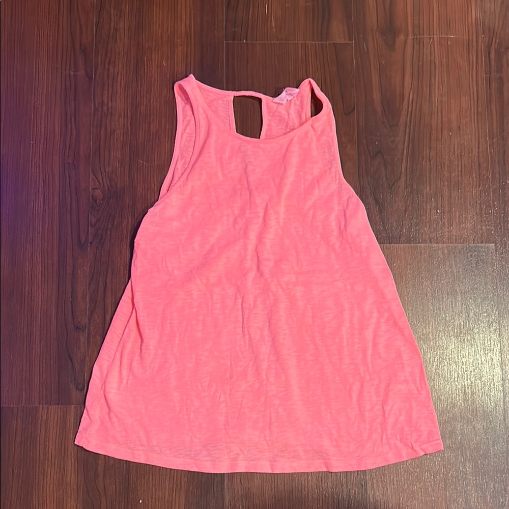 Lilly Pulitzer Pink Tank Top with Cut Out and Relaxed Fit